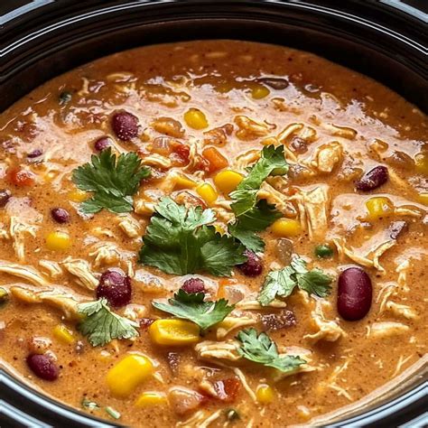 Slow Cooker Cream Cheese Crack Chicken Chili