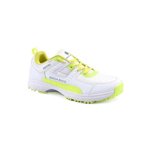Buy Bacca Bucci Wicket Wings Pro Performance Cricket Shoes White ...
