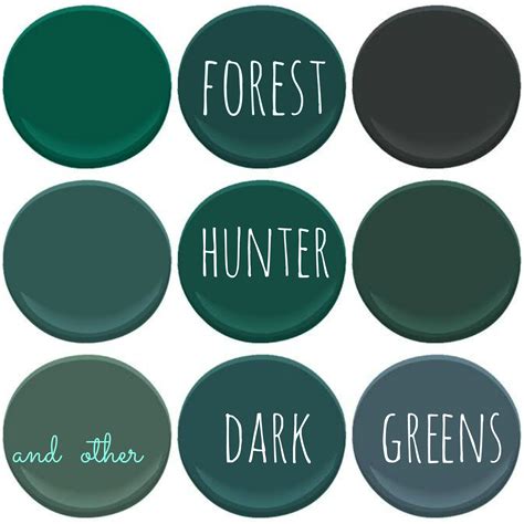 COLOR TREND - DARK GREENS - My Old Country House