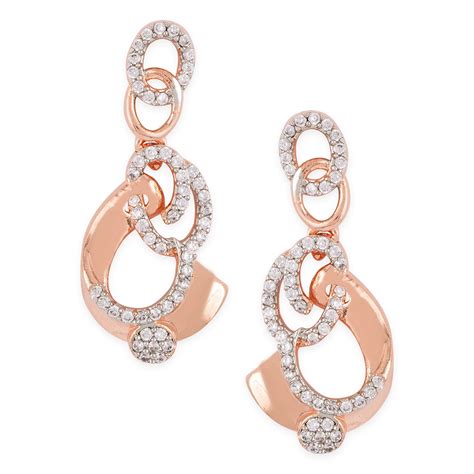 American Diamond CZ Silver Brass Jewellery Set – VOYLLA