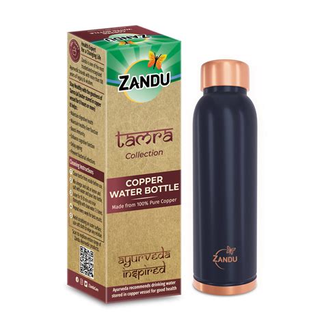Buy Zandu Pure Copper Water Bottle (950ml) at Best Price