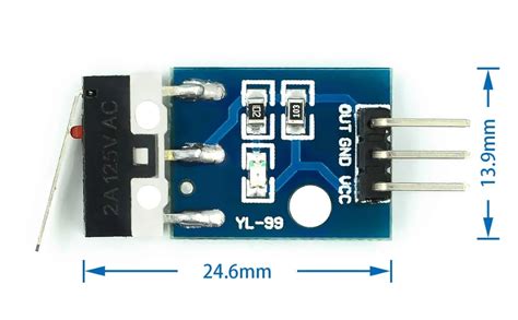 TECHTONICS YL-99 Impact Switch Collision Switch Sensor Module for ...
