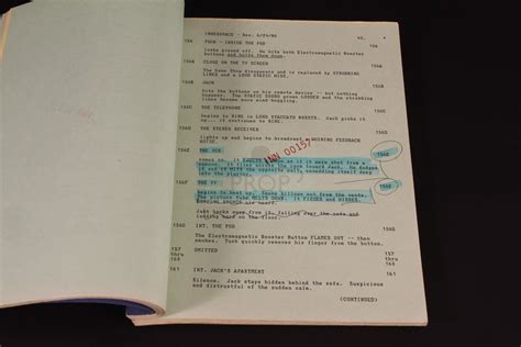 The Prop Gallery | Production used script