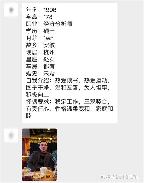 杭州征婚｜96年单身男生 有车有房经济分析师 - 知乎