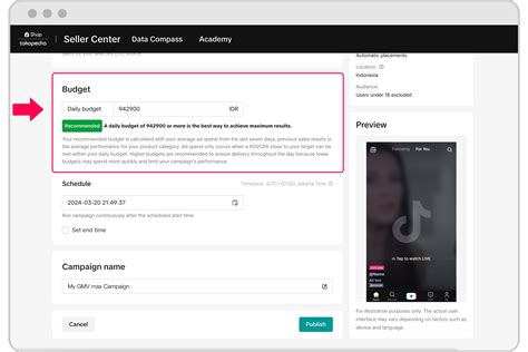 How to create a LIVE GMV Max campaign in Seller Center