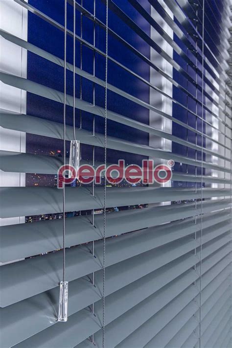 Antrasit 50 MM Alüminyum Jaluzi Perde - Perdello.com