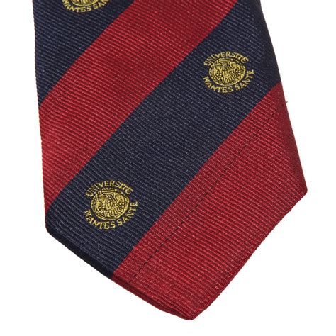 8691J cravatta uomo NO BRAND blue/red silk tie man