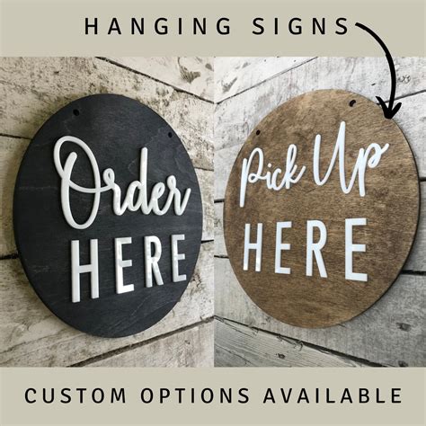 Order Here Pick up Here BUSINESS Sign Custom COFFEE SHOP - Etsy