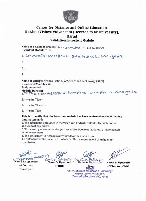 KVV E-Modules - Glycolysis