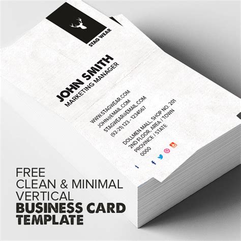 Vertical Business Card Template 的图像结果
