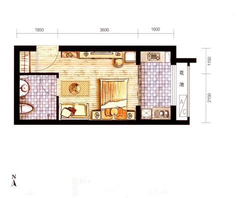 30平米一居室装修,30平米一室一厅装修,40平米一居室装修_大山谷图库