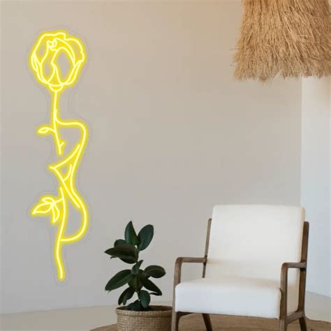 Buy Rose Neon Light Sexy Flower Led Sign Aesthetic Neon Signs