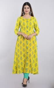 GLAM ROOTS Women Printed A-line Kurta - Buy GLAM ROOTS Women Printed A ...