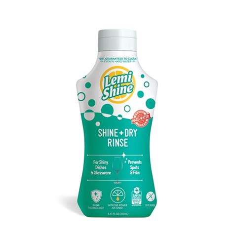 Lemi Shine Shine & Dry Rinse Aid Fragrance Free -- 8.45 fl oz - Vitacost