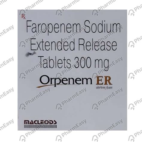 Orpenem Er 300 MG Tablet (10): Uses, Side Effects, Price & Dosage ...