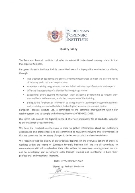 Job Opportunity – Lecturer in Forensic Criminology - European Forensic Institute