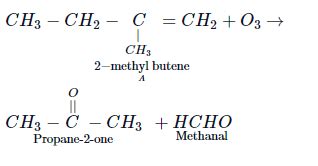 In the chemical reaction, A xrightarrowO3B xrightarrowZn+H2O Propan-2 ...