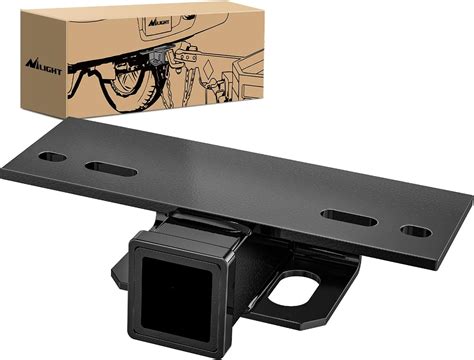 Nilight Step Hitch Bumper Mount 2 Inch Receiver Bolt-On Bike Hitch Receiver Tube Trailer Truck ...