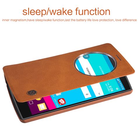 Nillkin ® LG G4 Nitq Folio Leather Smart Window View Protective Case ...