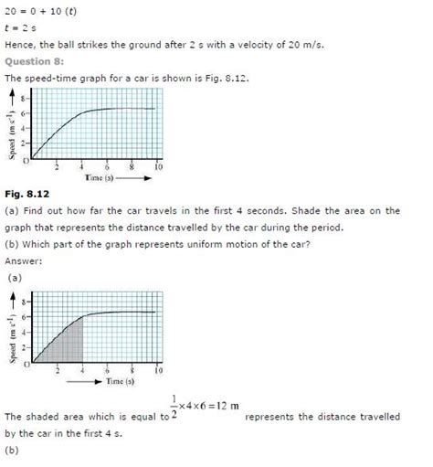 Motion ncert solution class 9 Science