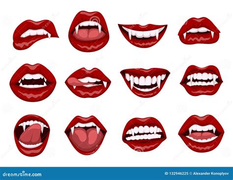 How To Draw Lips With Vampire Teeth at Willis Beane blog
