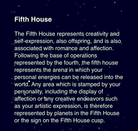 Fifth House in Astrology