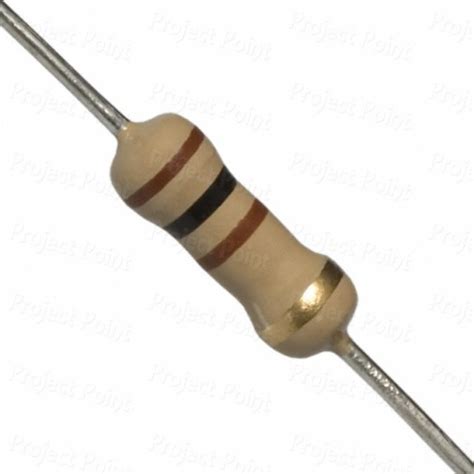 100 Ohm 1W Carbon Film Resistor 5%, CFR, 100E, 100R, Color Code ...