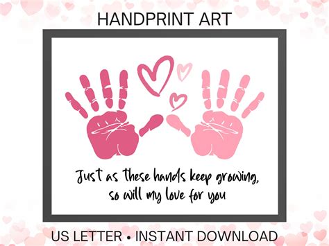Capture the Moment With Handprints | Valentine's Day Handprint Craft ...