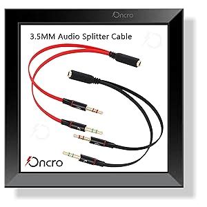 Buy ONCRO® New Upgraded Flat Cable with Gold Plated 2 Male to 1 Female ...