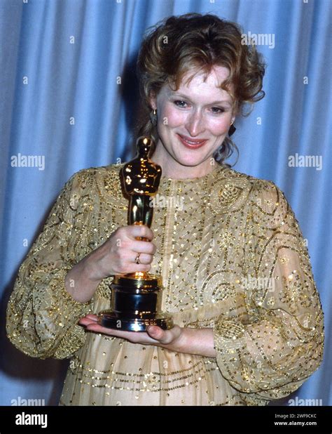 Meryl Steep wins Oscar for Sophie's Choice, 1982. ph: John Barrett ...