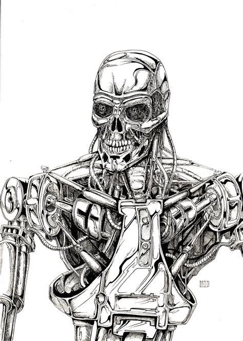 Image result for How to Draw Terminator