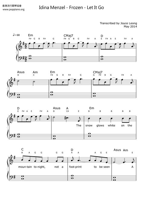 Idina Menzel, Demi Lovato, 松隆子-Frozen - Let It Go Sheet Music pdf, -アナと ...