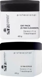 SARA COSMETICS D tan scrub 400gm & D Tan Cleanser 400gm Price in India ...