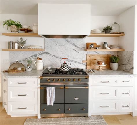 The Easiest Way To Style Open Kitchen Shelves - Sanctuary Home Decor