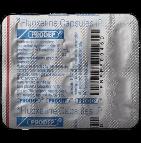 Buy Prodep 20mg Capsule 10s Online at Best Price | Medkart