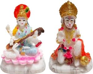 Awesome Craft Hanuman And Saraswati Maa Ki Murti for Home Temple Idols ...