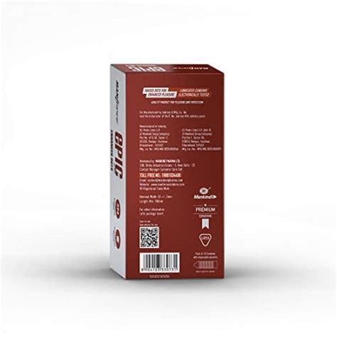 Manforce Epic Condoms Enhanced Dots Belgian Chocolate