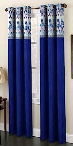 Buy Homefab India Royal Silky Grommet Door Curtain - 7 feet, Navy Blue ...
