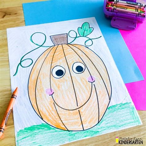 fall directed drawing kindergarten