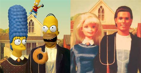 American Gothic Painting Parody