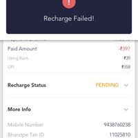 computer — Recharge failed but not refund moneyrefund