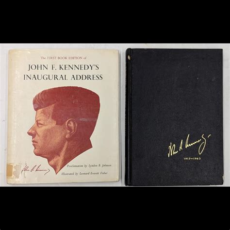 Pair Of Vintage John F. Kennedy Books, "Inaugural Address" And "A ...