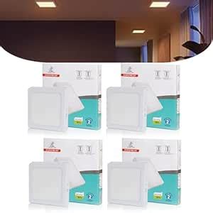 D’Mak 22 Watt Warm White LED (Yellow) Panel Ceiling Light, Aluminium ...