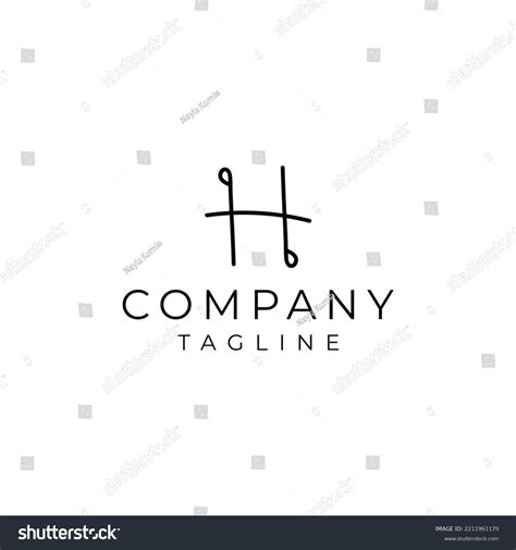 Unique Letter H Line Vector Logo Stock Vector (Royalty Free) 2211961179 | Shutterstock