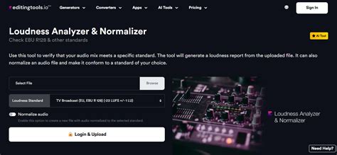 Balance Volume with Peak, RMS & LUFS | Top Online Audio Normalizer