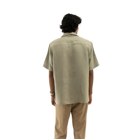 Cannabie ORIGINALS Cuban Collar Hemp Shirt Solid Grey | Slimjim India ...