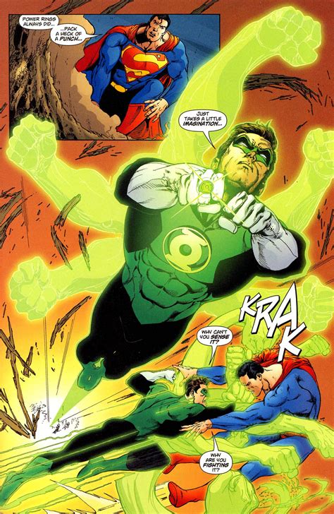 Superman Vs Green Lantern Comic