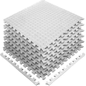 GSQUARE Fitness Puzzle Mat, Gym Floor Mat, Exercise Mat, EVA Foam ...