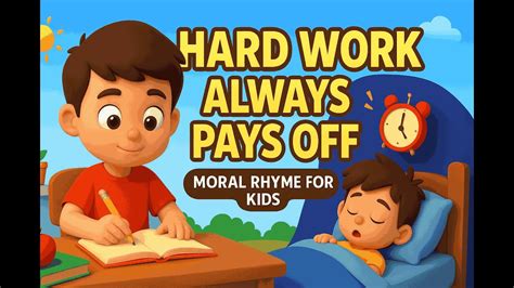 "Hard Work Always Pays Off | Moral Story Rhyme for Kids | Nursery Rhyme ...