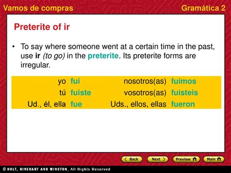 Preterite of ir Preview Preterite of ir Adónde with ir - ppt download